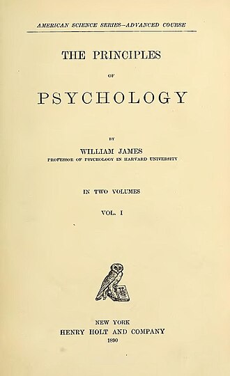 The Principles of Psychology — page de titre