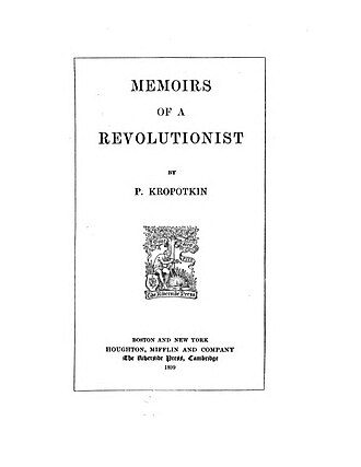 Mémoires d’un révolutionnaire — page de titre
