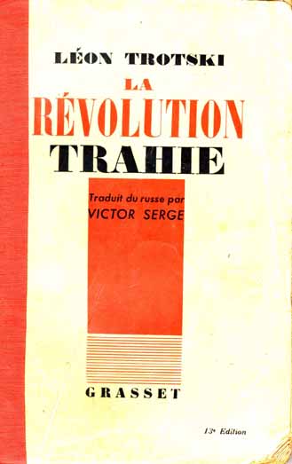 La Révolution trahie — page de titre