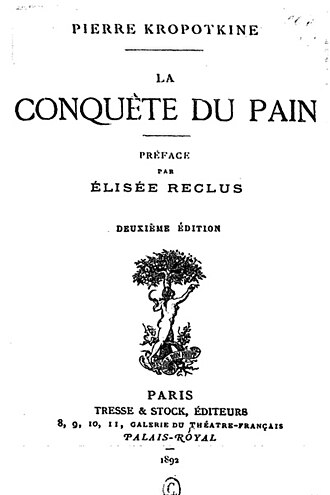 La Conquête du pain — page de titre