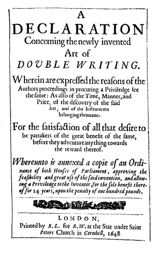 Double Writing — page de titre