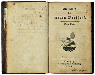 Les Souffrances du jeune Werther — page de titre