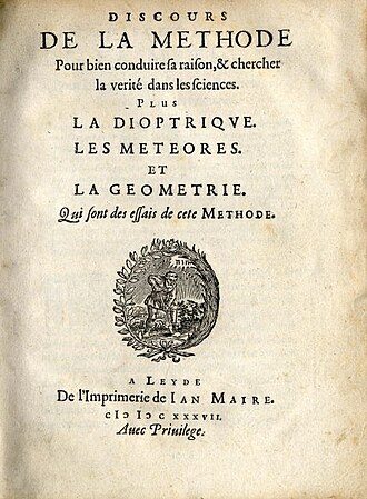 Discours de la méthode — page de titre
