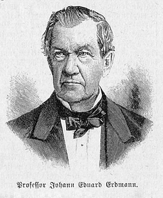 Portrait de Johann Eduard Erdmann