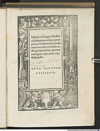 Institution du prince chrétien — page de titre