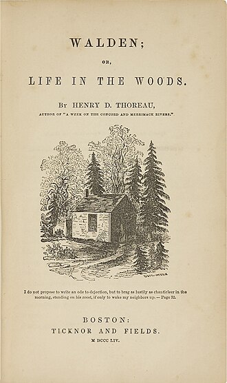 Walden ou la Vie dans les bois — page de titre