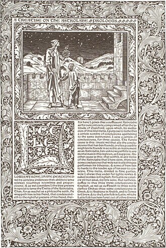 Traité de l'astrolabe — page de titre