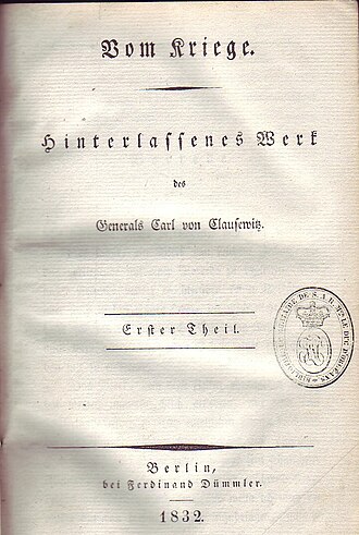 De la guerre — page de titre